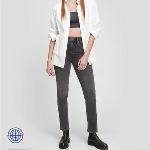 Washed Black Classic Straight Jean